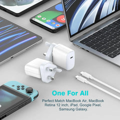 30W USB-C polnilnik s kablom USB-C 2 m