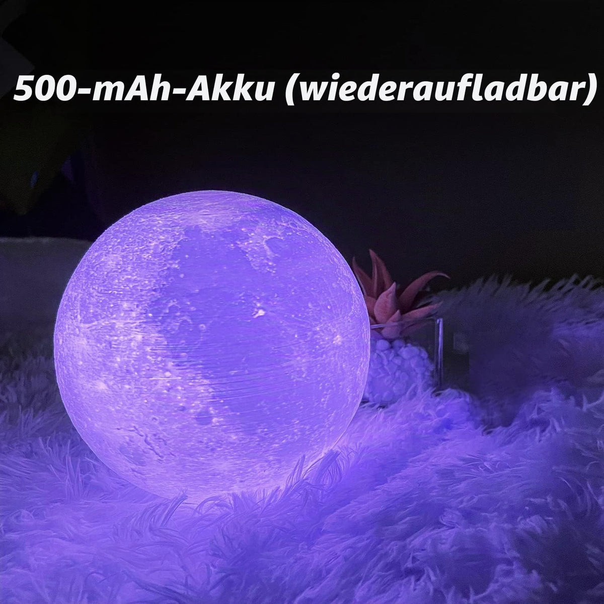 3D LED Nočna Lučka Luna 15 cm