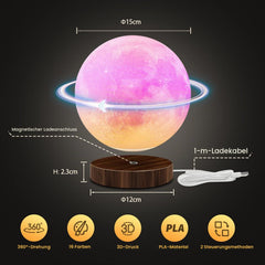 3D LED Nočna Lučka Luna 15 cm