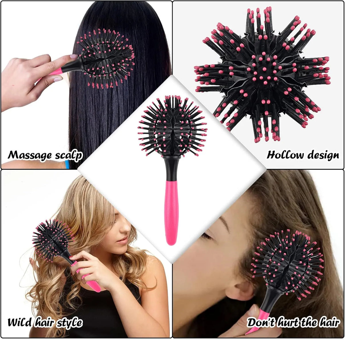 3D Okrogla Krtača za Lase 21.5 x 10.5 x 10 cm