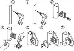 AUTOUTLET Set 16 Nosilcev za Steklo 9/10 mm