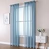 2x 140x175cm MIULEE Prosojne Voile Zavese