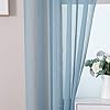2x 140x175cm MIULEE Prosojne Voile Zavese