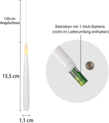 ELDNACELE Komplet 22 Visečih LED Svečnih Lučk In Daljinskim Upravljalnikom