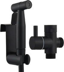 TECMOLOG črni bidet tuš set iz nerjavečega jekla