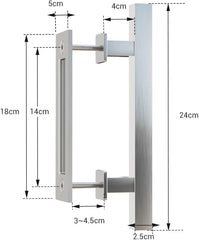 WOLFBIRD 24cm ročaj za drsna lesena vrata