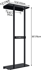 STWWO Stenski nosilec za brisače s polico 76cm