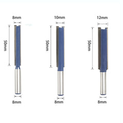 SINOPROTOOLS komplet 4 karbidnih rezkarjev za utore - 8/10/12/20 mm
