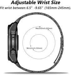 CFXHWZH 20 mm jekleni pašček QuickFit za Garmin 43 mm