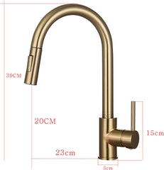 PUDAOO kuhinjska pipa z izvlečno in vrtljivo prho