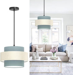 DEPULEY retro viseča svetilka s tkanim senčnikom in nastavljivo višino