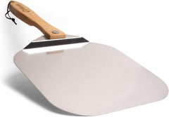 CHEF POMODORO 30 cm aluminijasta lopatica za pico z zložljivim lesenim ročajem