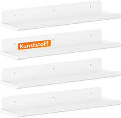 LIFEWIT komplet 4 belih akrilnih visečih polic