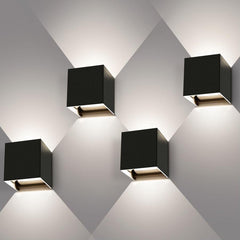 KINGWEI komplet 4 LED stenskih svetilk z nastavljivim kotom svetlobe