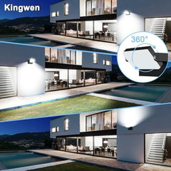 KINGWEN 40 W LED Stenske Svetilke s 360° vrtljivim panelom - komplet 4 kosov