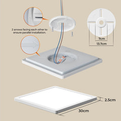 BLNAN 30 cm LED Stropna Svetilka z Senzorjem z daljinskim upravljalnikom