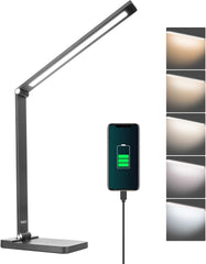 LED Zatemnilna Namizna Svetilka z USB Priključkom