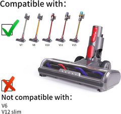 KENVOR motorizirana krtača za Dyson V7/V8/V10/V11/V15 s 5 LED-lučmi