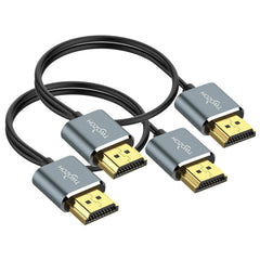 TWOZOH Ultra Tanek HDMI Kabel 0,3 m – 4K 60 Hz, 18 Gbps, 2 kosa