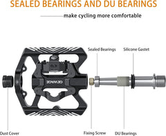 GEWAGE kolesarska pedala s platformo in SPD sistemom