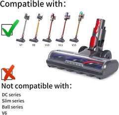 LAYMI LED krtača za Dyson V7–V15 sesalnike nadomestni nastavek za tla