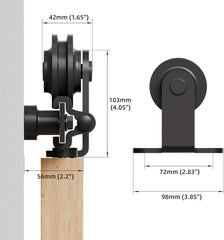 CCJH komplet strojne opreme za drsna vrata, 2 m