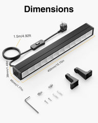 2× ONFORU 24 W LED UV reflektor s stikalom