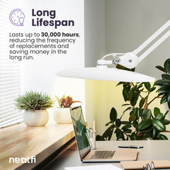 NEATFI XL LED zatemnilna namizna svetilka s sponko - 51 cm