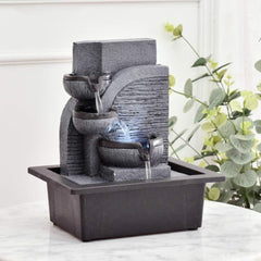 MONTHYUE 3-nivojska vodna fontana z LED osvetlitvijo