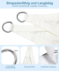 LOVE STORY vodoodporno trikotno senčno jadro - 3 x 3 x 4,25 m