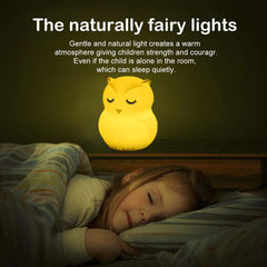 GLINRUI silikonska nočna lučka z 9 barvami za otroke