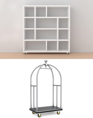 QWORK komplet 4 industrijskih koles – 100 mm z nosilnostjo do 70 kg na kolo