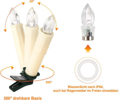 20x YUNSHENG LED sveče za božično drevo