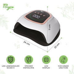 LAC FOR YOU UV LED sušilna lučka za nohte z LCD zaslonom in samodejnim senzorjem