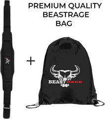 BEAST RAGE L Pas za dvigovanje uteži z neoprensko ledveno oporo