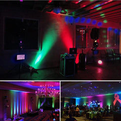 MOSFIATA RGB DJ LED PAR reflektor z daljinskim upravljalnikom