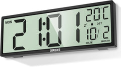 XREXS digitalna stenska ura - 37x13,5 cm