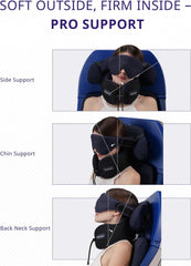 Bonairest potovalna blazina za vrat z 3D masko za oči