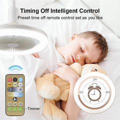 YUYTE 36 W LED stropna svetilka s ventilatorjem z daljinskim upravljalnikom