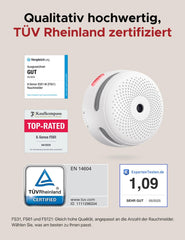 X-SENSE Pametni brezžični detektorjev dima z bazno postajo - komplet 6 kosov