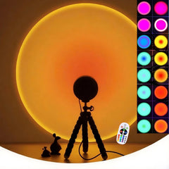 CORATED Sunset LED projektor z RGB ambientno svetilko s stojalom