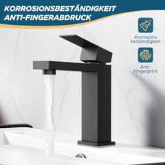 FORIOUS Kopalniška Armatura Z Enoročno Ročico - 120 mm, mat črna