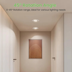6x ALUSSO 85 mm LED vgradni stropni reflektor - 6 W