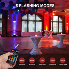 MOSFIATA RGB DJ LED PAR reflektor z daljinskim upravljalnikom