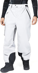 HOTIAN L moške smučarske hlače z naramnicami, vodoodporne in vetrovne
