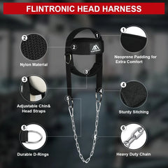 FLINTRONIC nastavljiv pas za vadbo vratu
