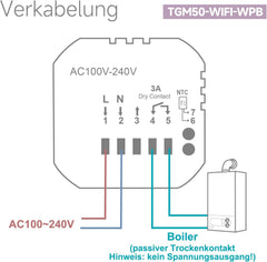 BEOK Pametni WiFi Termostat za Plinski Kotel