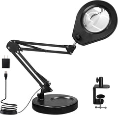 BEYAMZ LED 5x povečevalna lupa s stojalom in sponko