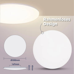 L5L3D 35 cm LED stropna svetilka z daljincem
