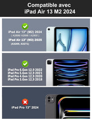 JADEMALL osvetljena tipkovnica za iPad Air 13" (M3 2025 / M2 2024) in iPad Pro 12.9"